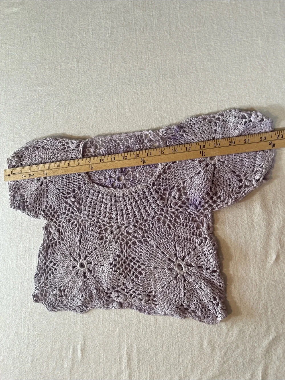 Handmade delicate crochet